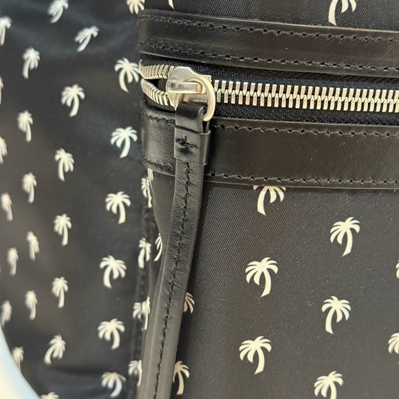 Palm Angels Black all over logo  Backpack NEW - Picture 7 of 9